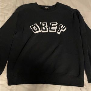 Obey Black Crewneck